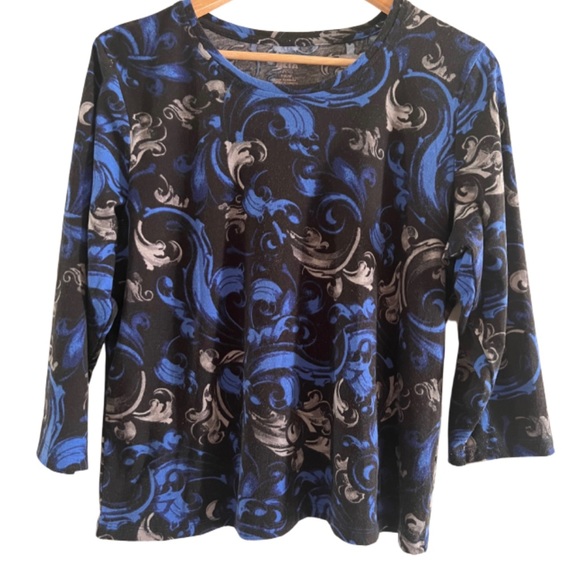 ALIA 3/4 SLEEVE TSHIRT PETITE MEDIUM - Picture 2 of 4